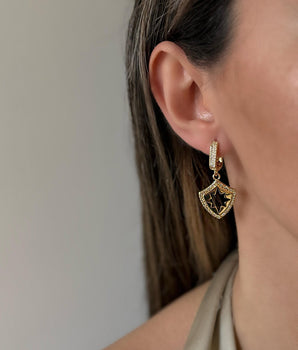 Modern London Küpe Gold