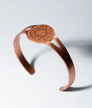 Süleyman Mührü Kelepçe Bakır Bileklik