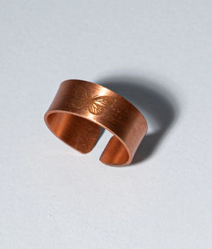 Kelebek Desenli Bakır yüzük